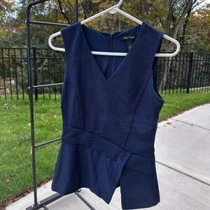 White House Black Market Blue Blouse